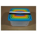 Mainstays 14-Piece Rainbow Food Storage Set