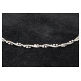 Sterling Silver Beaded Serpentine Bracelet