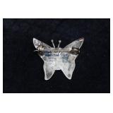 Sterling Silver Butterfly Pin with Abalone Inlay