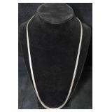 Sterling Silver Herringbone Necklace