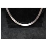 Sterling Silver Herringbone Necklace