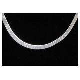 Sterling Silver Herringbone Necklace
