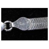 Sterling Silver Herringbone Necklace