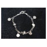 Silver Tone Charm Bracelet