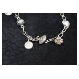 Silver Tone Charm Bracelet