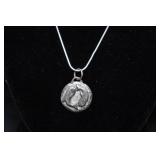 Pisces Pendant with Sterling Silver Necklace