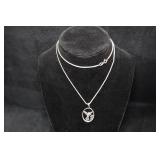 Sterling Silver Hummingbird Pendant with Necklace