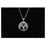 Sterling Silver Tree of Life Pendant with Necklace