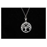 Sterling Silver Tree of Life Pendant with Necklace