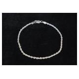 Sterling Silver Rope Bracelet