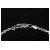 Sterling Silver Rope Bracelet
