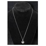 Sterling Silver Praying Hands Pendant with Necklace
