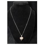 Sterling Silver Heart Pendant with Necklace