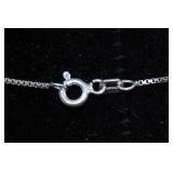 Sterling Silver Heart Pendant with Necklace