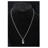 Heart Pendant with Sterling Silver Necklace