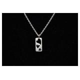 Heart Pendant with Sterling Silver Necklace