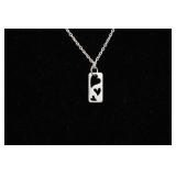 Heart Pendant with Sterling Silver Necklace