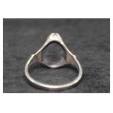 Sterling Silver Ring with Lapis Stone
