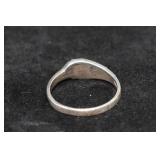 Sterling Silver Ring with Turquoise Inlays