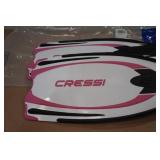 Cressi Reaction EBS Dive Fins -XS, White/Pink