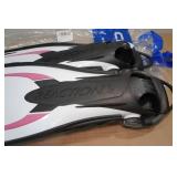 Cressi Reaction EBS Dive Fins -XS, White/Pink