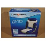 Marine Raider Low-Back Boat Seat -Blue/Gray
