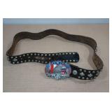 Vintage Belt and Harley Davidson Buckle