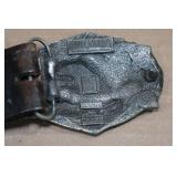 Vintage Belt and Harley Davidson Buckle