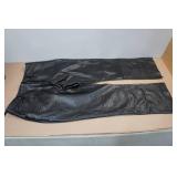 Wilsons Black Leather Ladies Pants -Size 16