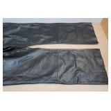 Wilsons Black Leather Ladies Pants -Size 16