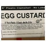 H - Box of 6 Table Talk Pies Egg Custard