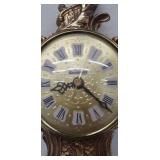 Vintage Renaissance Empire French Rococo Gold Gilt Electric Mantle Desk Clock