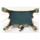 Vintage Renaissance Empire French Rococo Gold Gilt Electric Mantle Desk Clock