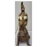 Vintage Renaissance Empire French Rococo Gold Gilt Electric Mantle Desk Clock