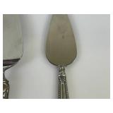 Four Assorted Vintage Serving Pieces including Sterling Silver