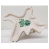 Vintage Belleek Shamrock Tree Trunk Three Compartment Vase