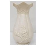 Belleek Fluted Rose Vase