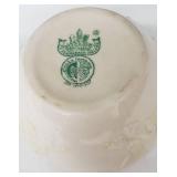 Vintage Irish Belleek Ivy Yellow Sugar Bowl