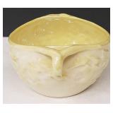 Vintage Irish Belleek Ivy Yellow Sugar Bowl