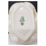 Vintage Belleek Neptune Yellow and Cream Shell Candy Dish