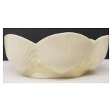 Vintage Belleek Neptune Yellow and Cream Shell Candy Dish