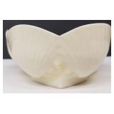 Vintage Belleek Neptune Yellow and Cream Shell Candy Dish