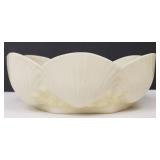 Vintage Belleek Neptune Yellow and Cream Shell Candy Dish