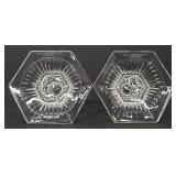 Tiffany & Co Louis Comfort Collection Crystal Candlestick Holders-Pair
