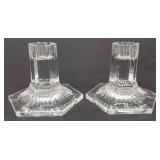 Tiffany & Co Louis Comfort Collection Crystal Candlestick Holders-Pair