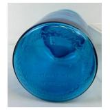 Vintage Blue Glass Apothecary Jar