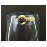 Vintage Randsfjord Norway Etched Glass Vase