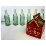 Vintage Coca-Cola Bottles in Carton