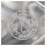 Baccarat Crystal Mid-Century Modern Three-Sided 8.75" Bud Vase