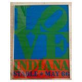 Vintage Robert Indiana Stable May 66 LOVE Pop Art Poster